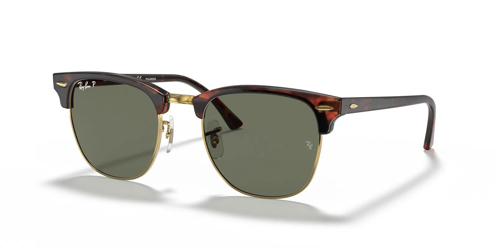 Ray-Ban Clubmaster 0RB3016 Sunglasses - Grey On Black - view 21